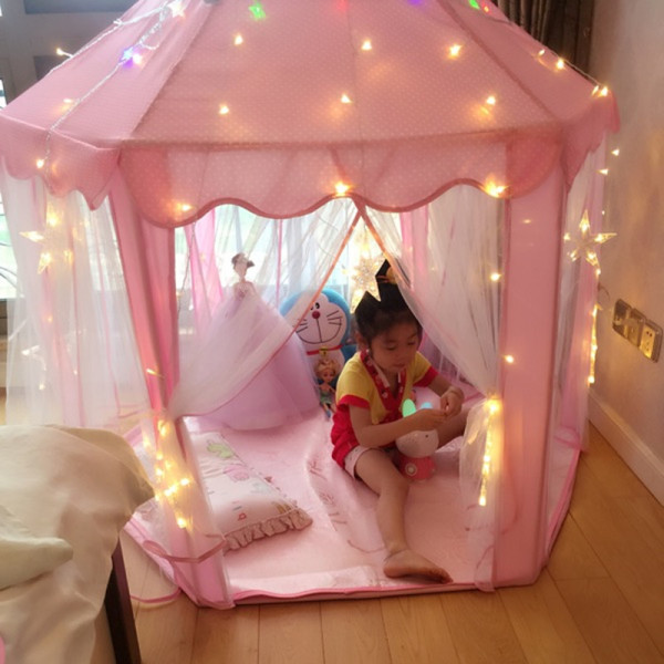 [ Loại To ]Lều công chúa, hoàng tử cho bé, lều trẻ em mẫu mới phong cách Hàn Quốc, chất liệu vải đẹp, khung bền, kích thước 1m4x1m4, không gian rộng rãi, 3 bé nằm chơi thoải mái