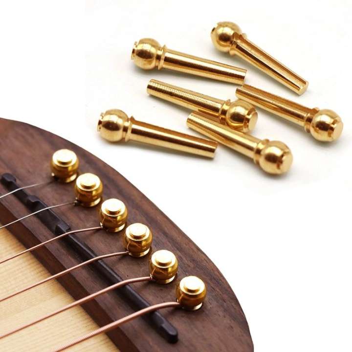 6 CHỐT CÀI DÂY ĐÀN GUITAR BẰNG ĐỒNG