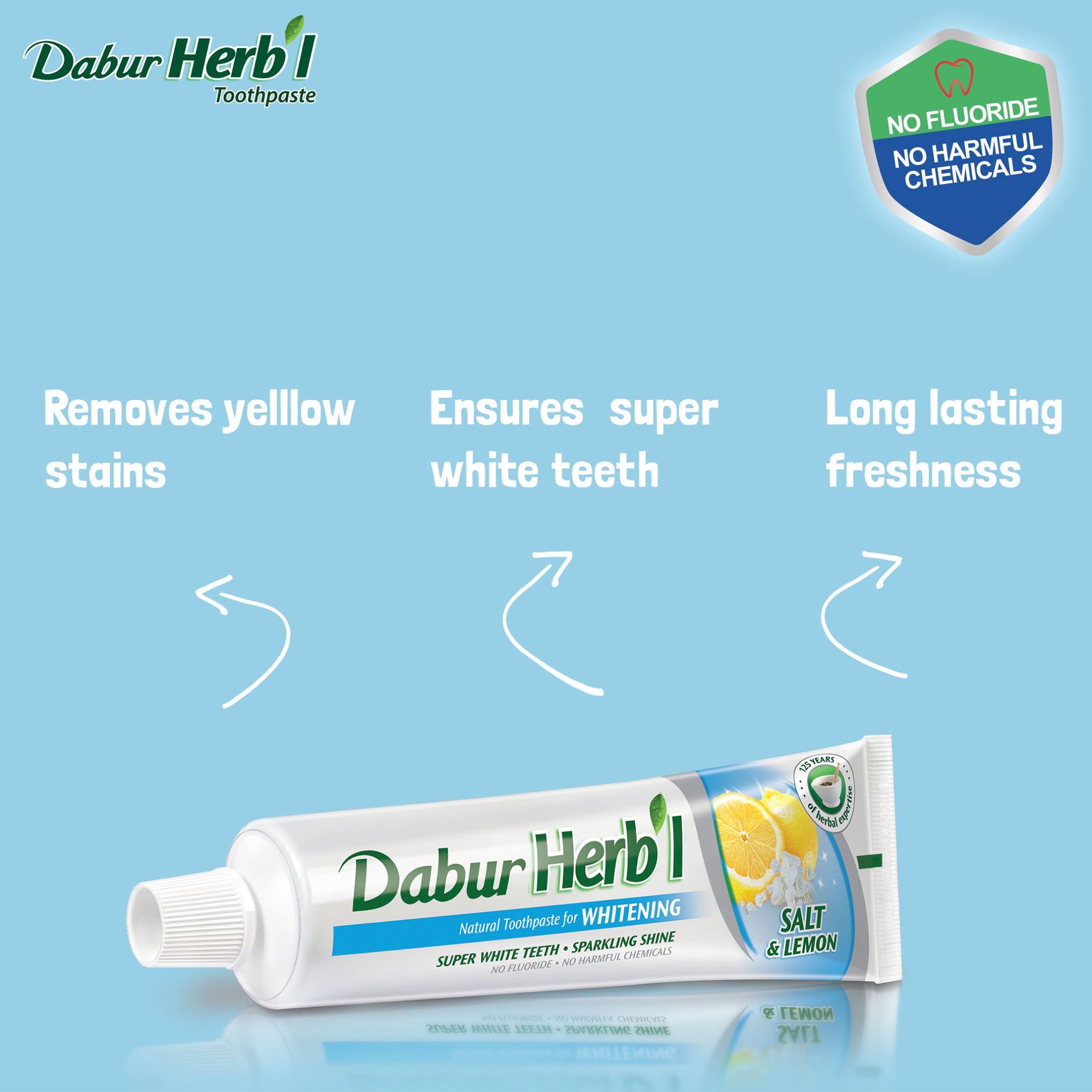 Kem đánh răng Dabur- Làm trắng răng 150g
