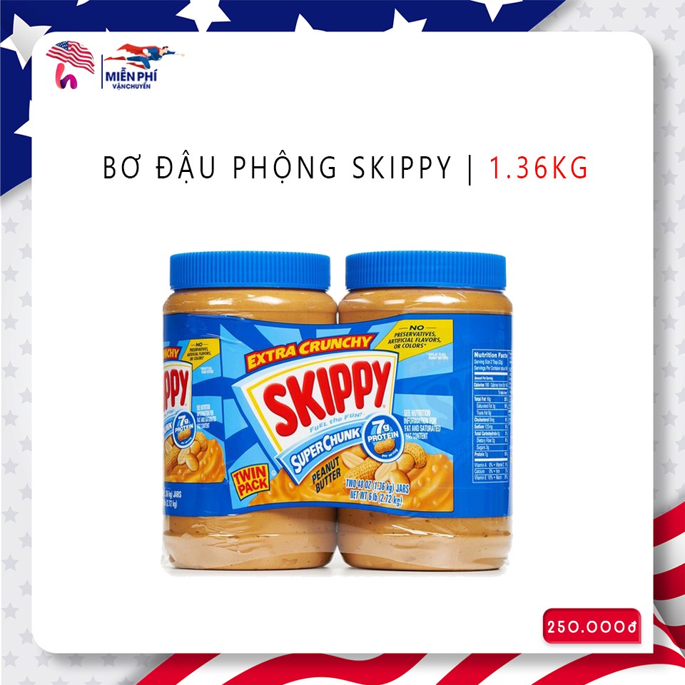 BƠ ĐẬU PHỘNG SKIPPY CÓ HẠT