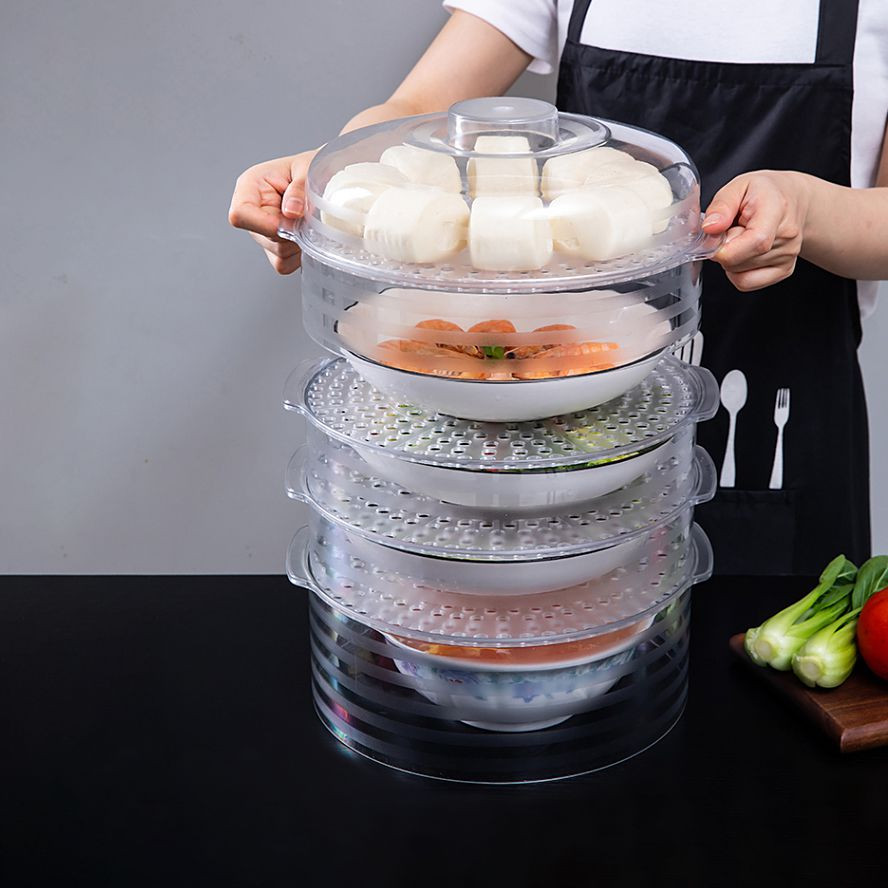 LỒNG BÀN BẢO QUẢN THỨC ĂN CHỐNG BỤI BẨN CHUẨN HÀNG XUẤT NHẬT - KHAY NHỰA ĐỰNG ĐỒ ĂN NHIỀU TẦNG TIỆN DỤNG - BẢO QUẢN NHIỆT ĐỘ THỨC ĂN LÊN ĐẾN 12H