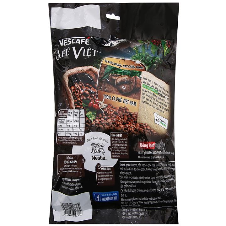 Cà phê đen hòa tan NesCafe Café Việt bịch 35 gói