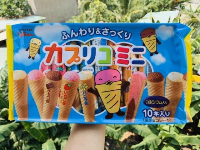 Bánh Ốc Quế Glico Nhật Bản Gói 10 Chiếc [DATE T8/2023]