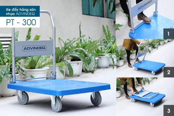 Xe đẩy hàng sàn nhựa ADVINDEQ PT-300