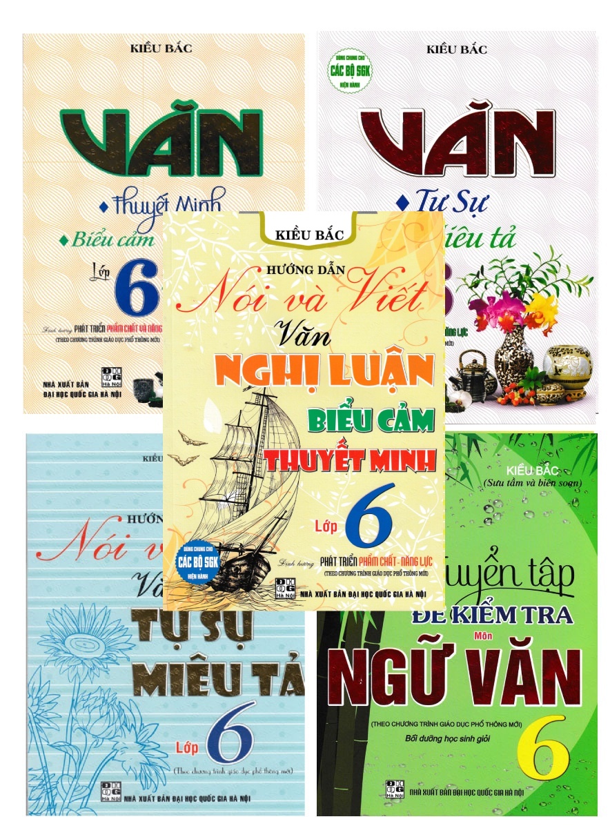 Combo sách tham khảo ngữ văn lớp 6 - bộ 5 cuốn - newshop