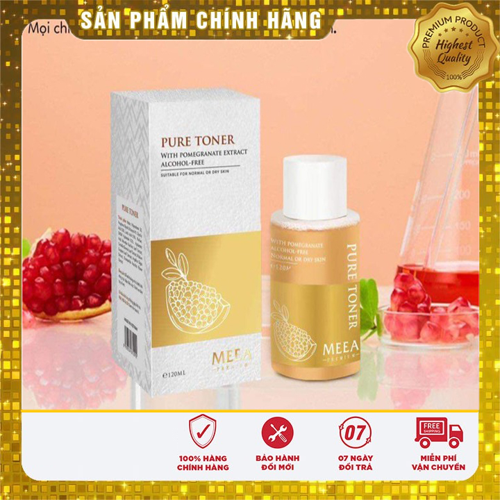 [Chính Hãng] nước hoa hồng toner lựu đỏ meea organic
