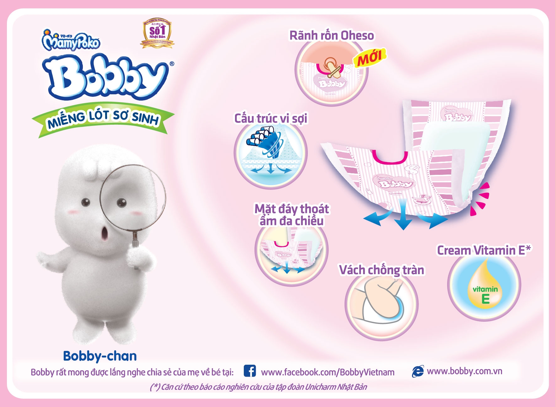 Tã Bĩm Dán BoBBy siêu mõng M48