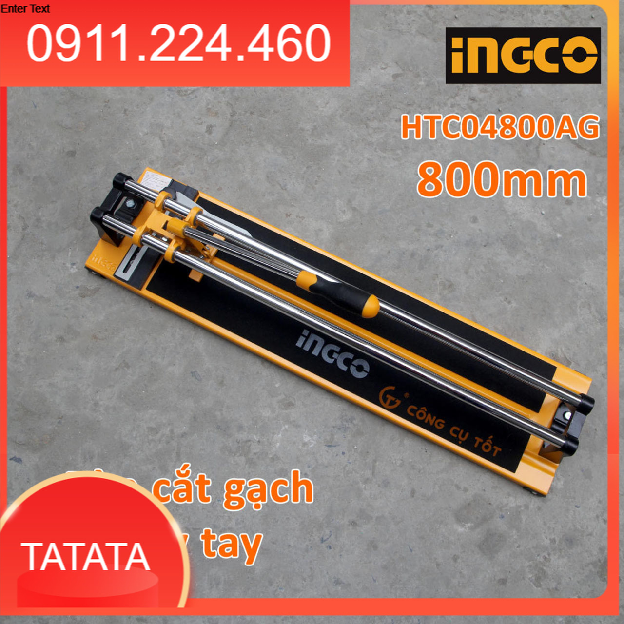 Bàn cắt gạch men đẩy tay total tht578004, ingco htc04800ag - 800mm x 14mm