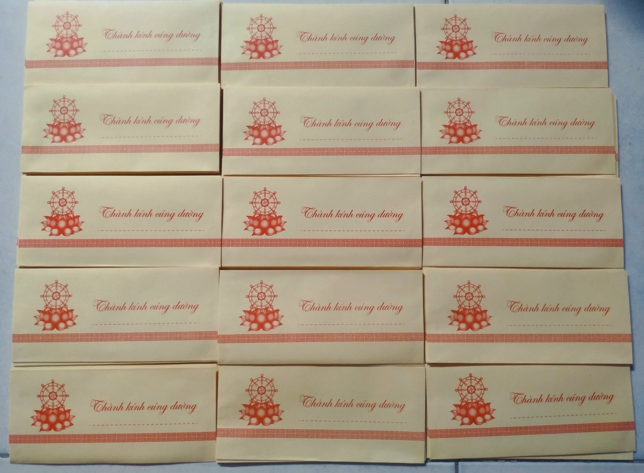 BÌ THƯ THÀNH KÍNH CÚNG DƯỜNG GIẤY THƯỜNG
