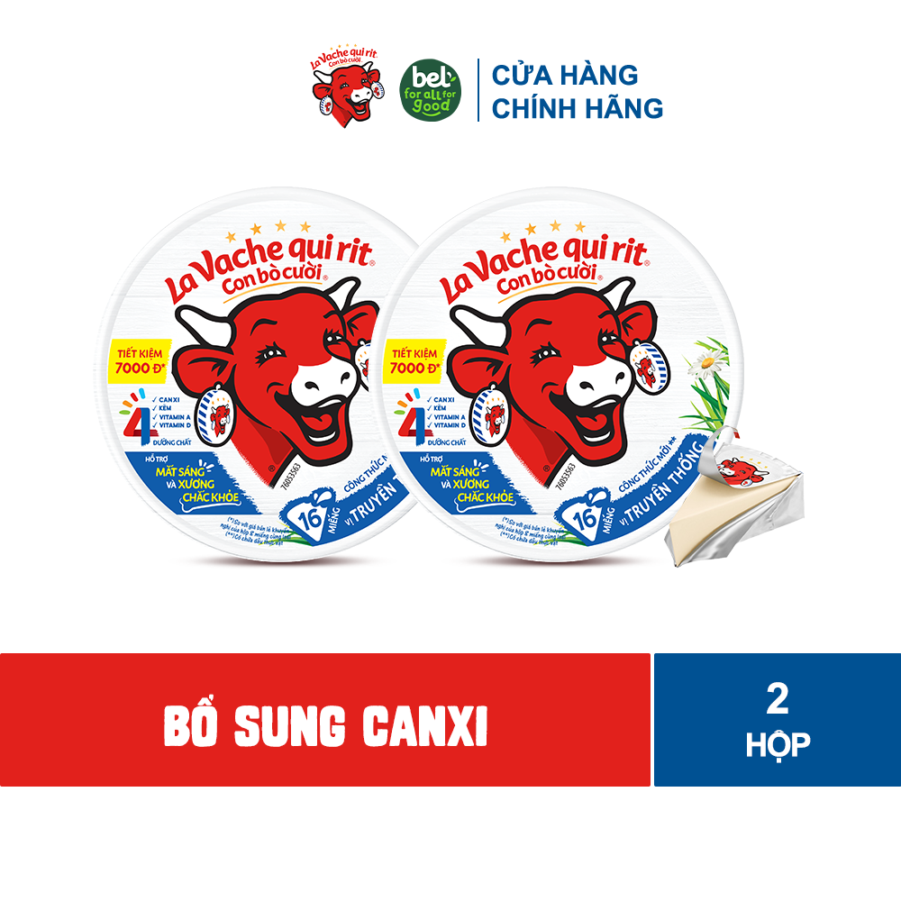 Combo 2 Phô mai con bò cười 16 miếng 224G