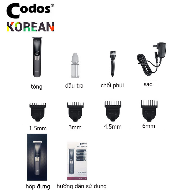 Tông đơ bấm viền cao cấp Codos 339