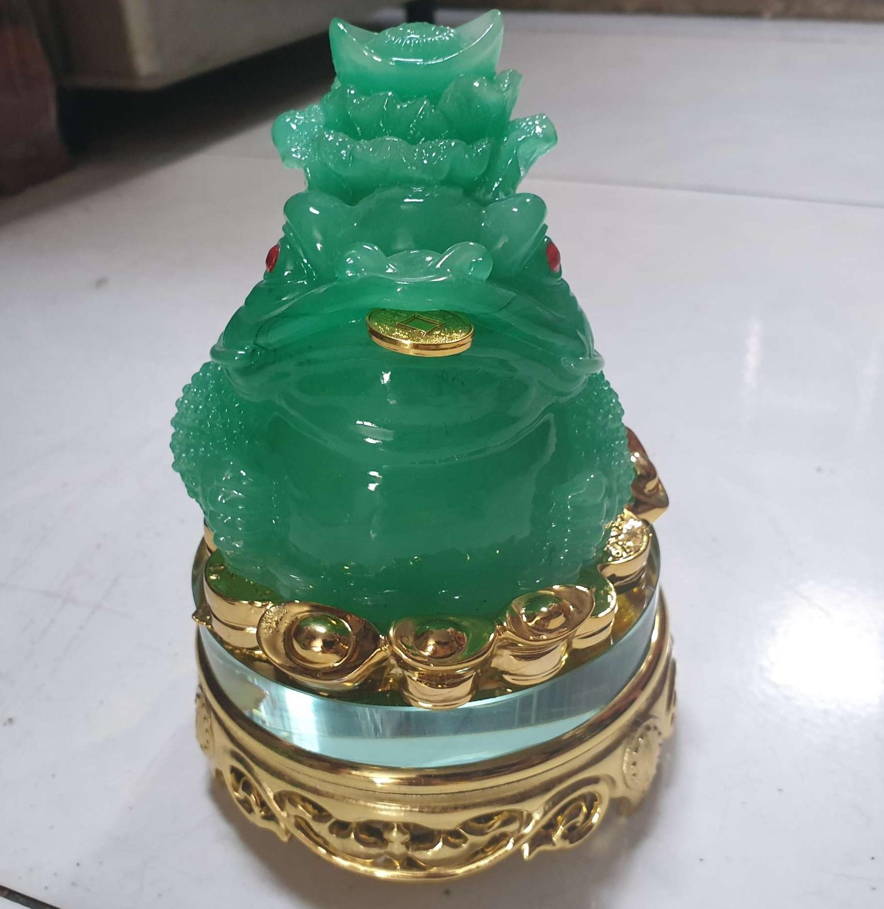 [HCM]cóc ngậm tiền phong thủy cao 16 cm