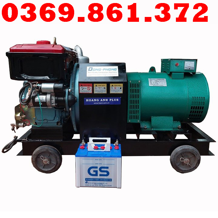 Máy phát điện đầu nổ 24hp 15kw 3 pha