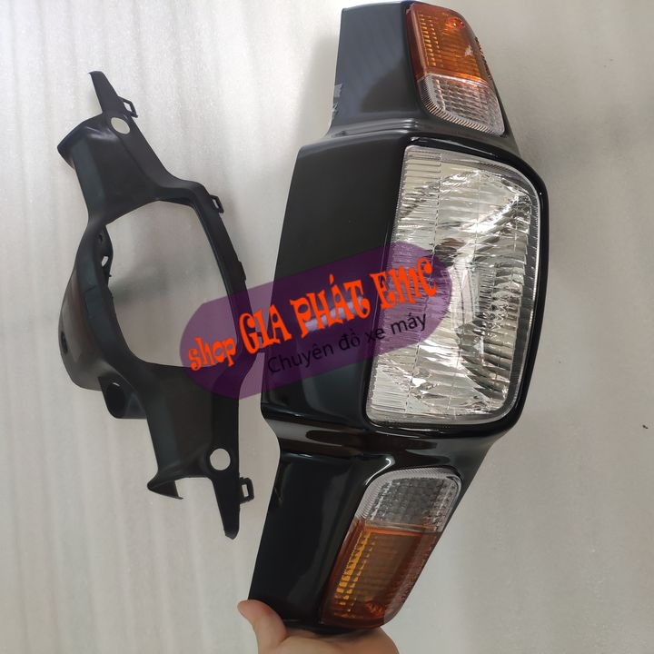 [ SALE 4 món  ] Combo ốp đầu xe DREAM lùn kèm PHA ĐÈN  , đủ màu , phụ tùng xe dream lun  lắp đặt đơn giản