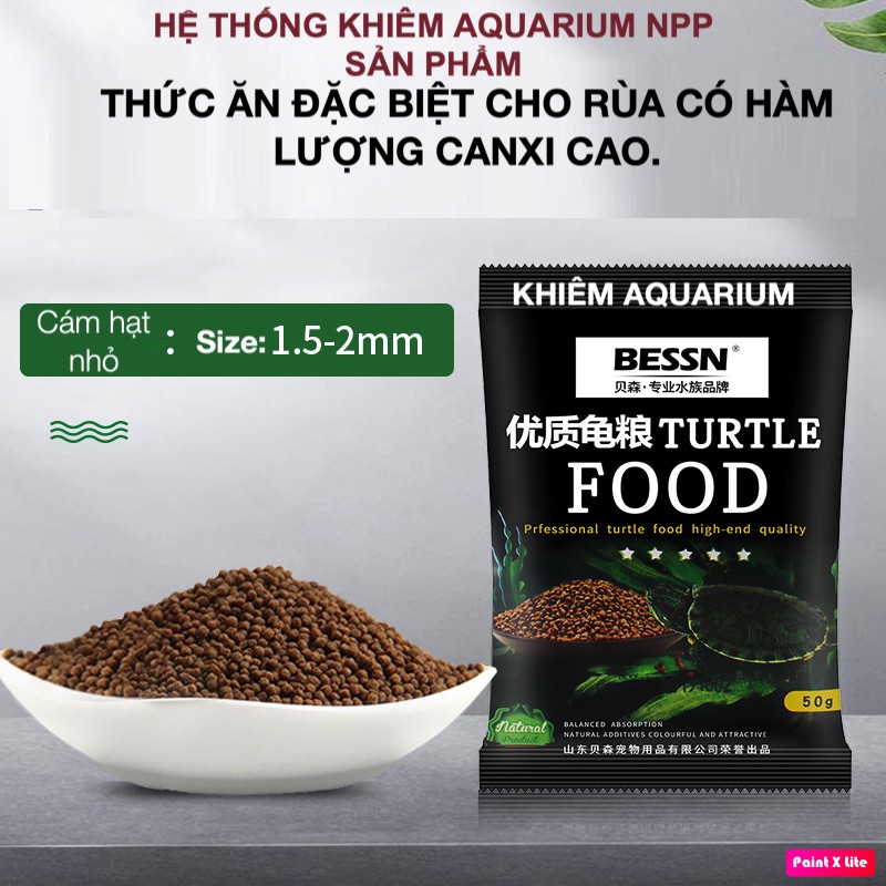 Bessn Turtle Sticks Thức Ăn Cho Rùa- Baba, Bò Sát Các Loại (50g/500g)