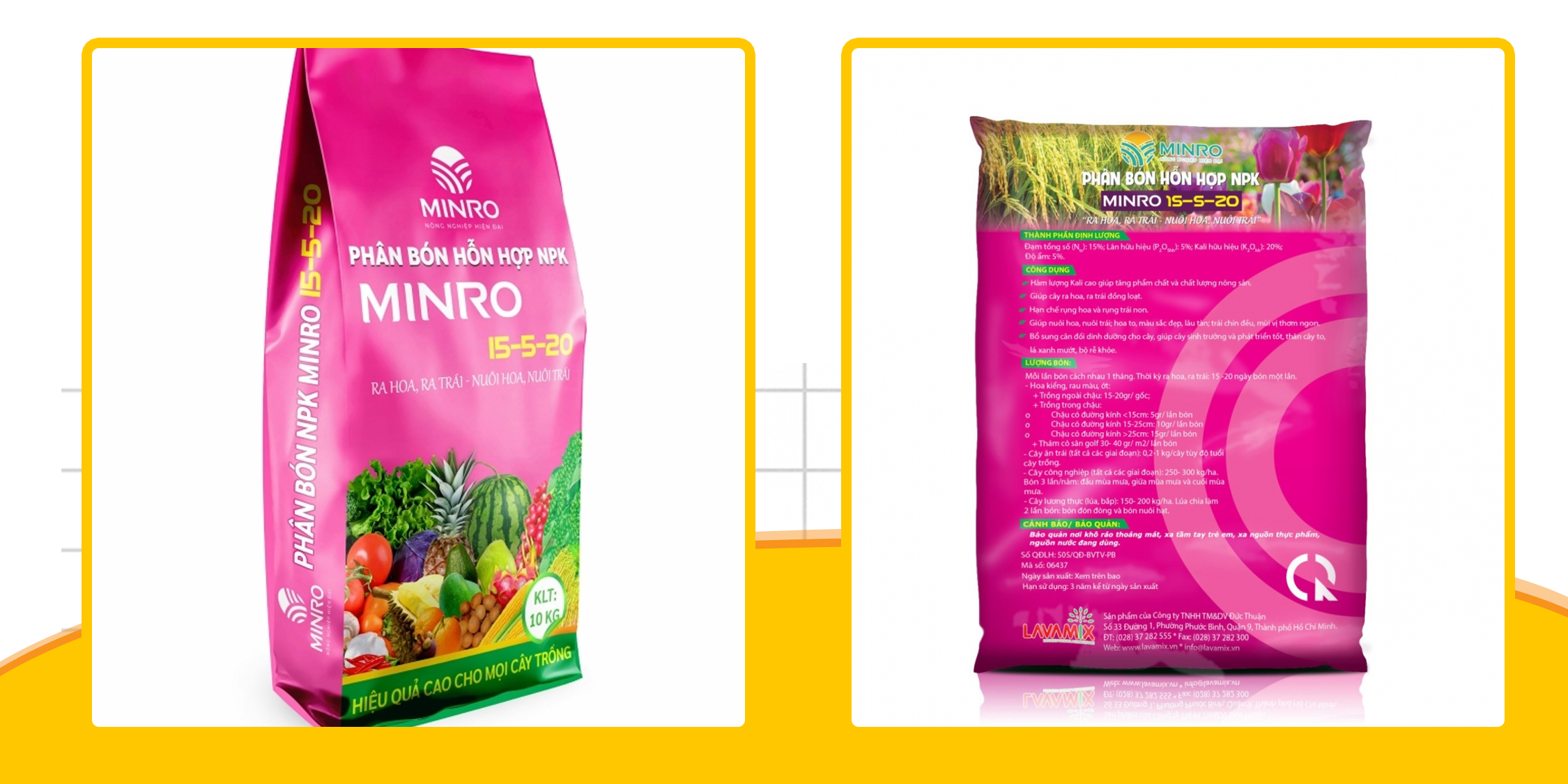 Phân Bón NPK Hỗ Trợ Ra Hoa, Ra Trái, Nuôi Hoa, Nuôi Trái Lavamix (Gói 200gr) -Nông Sản Vàng