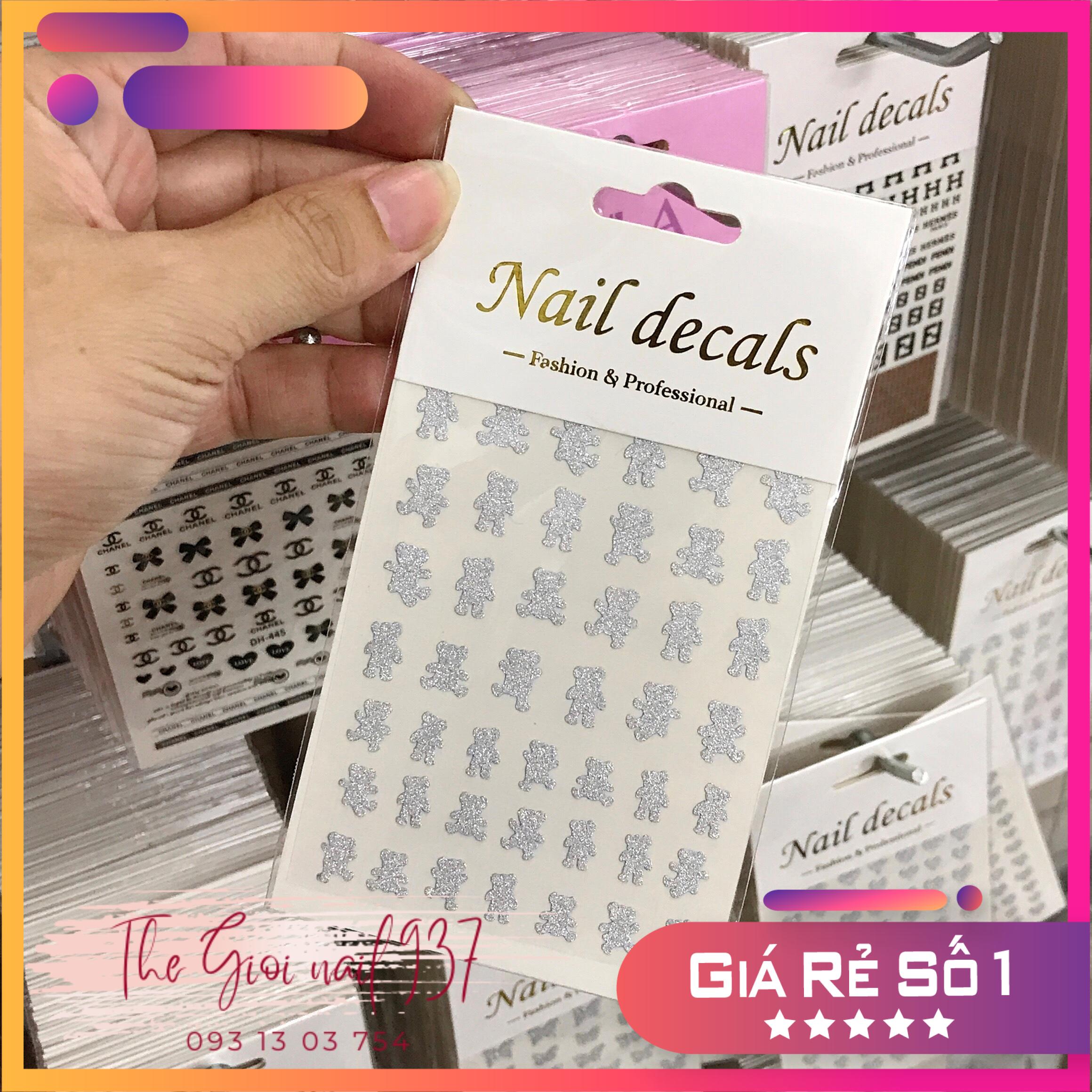 Nail sticker flash dán móng tay - Chân - Sticker flash siêu sáng - TGN937