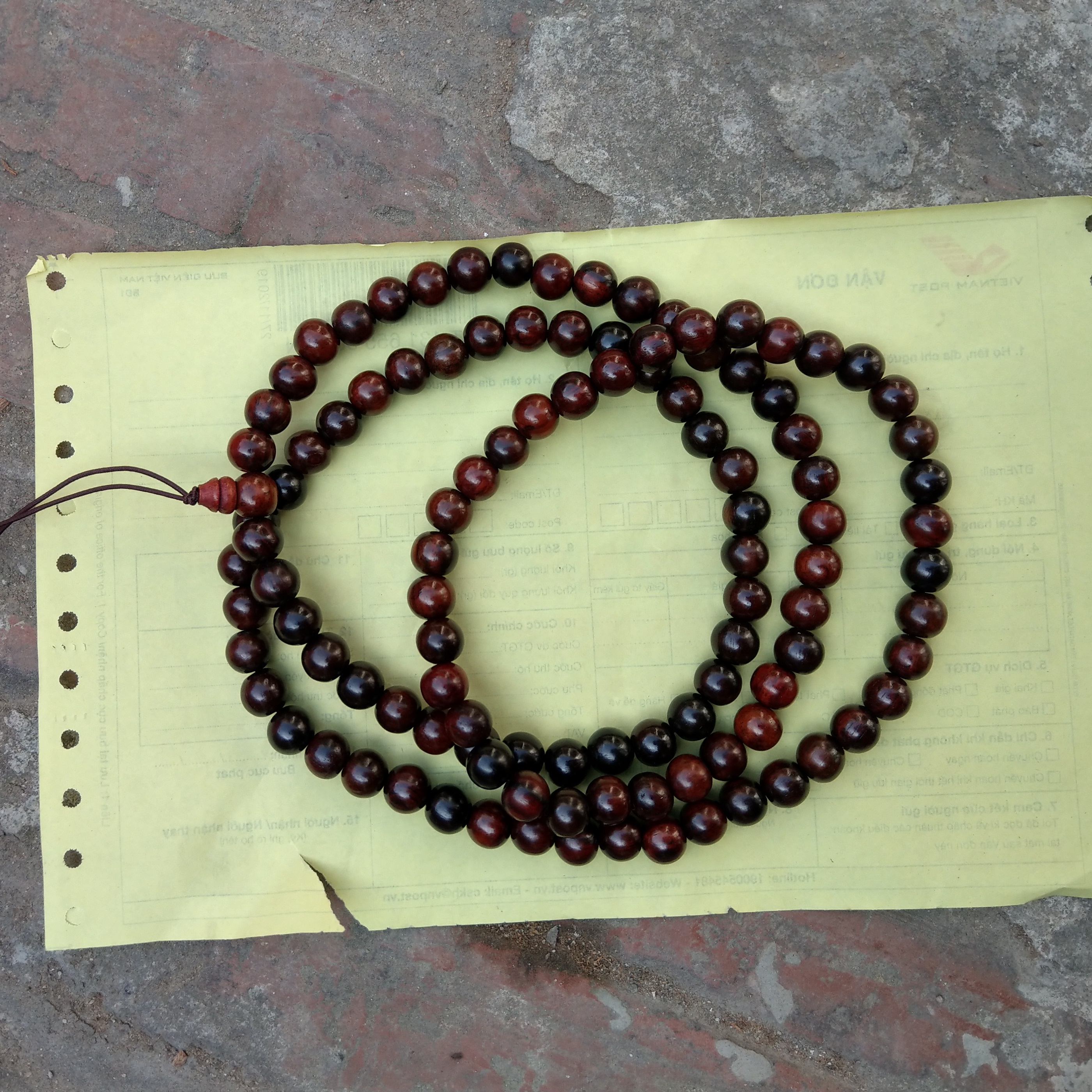 Tràng 108 Hạt - Gỗ Trắc - Size 10mm