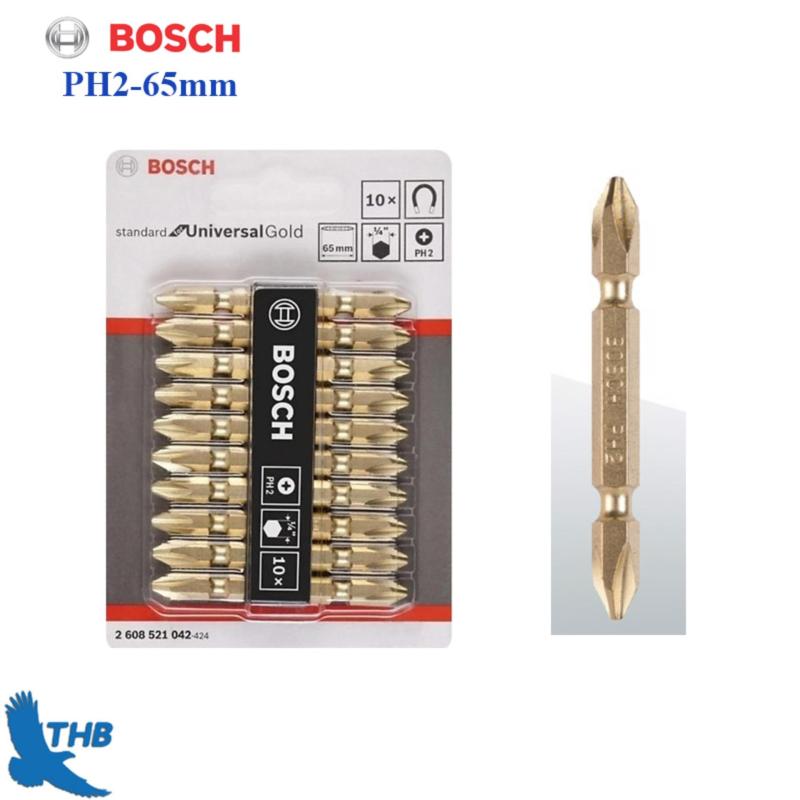 Đầu Vặn Vít Đầu bắt vít Ngắn Bosch PH2-65mm 2608521042