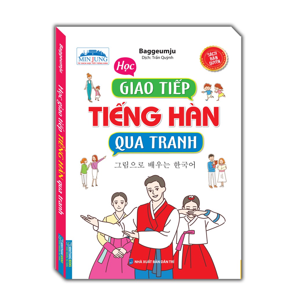 Sách - Học giao tiếp tiếng hàn qua tranh( bản quyền)