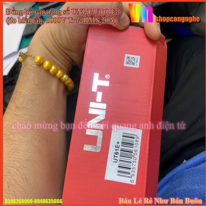 Đồng hồ vạn năng số UNI-T UT61E+ (đo biến tần, 1000V True RMS,20A)