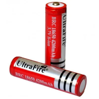 [HCM]1 Pin Sạc ULTRAFIRE 3.7V 4200mAh Li-ion - Pin 18650 Pin Sạc Dự Phòng Viên Đỏ