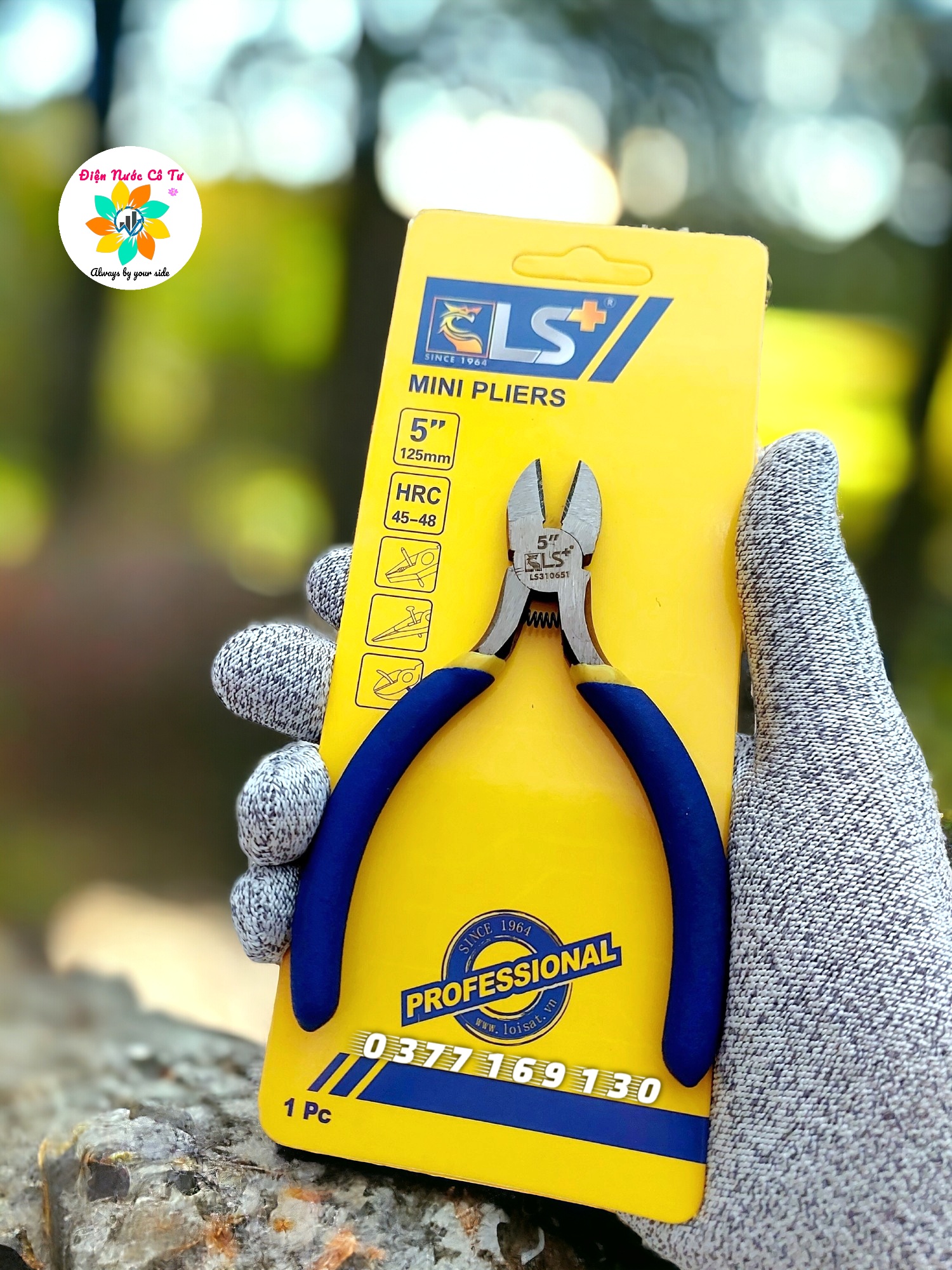 Kìm mỏ nhọn Kìm mũi nhọn lò xo 5inch LS+