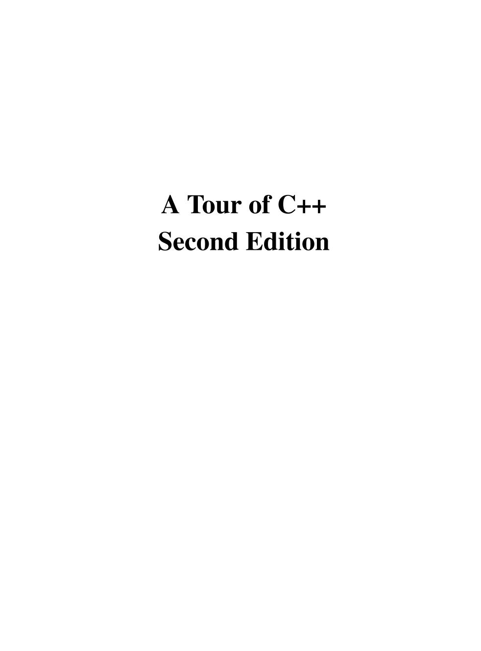 Sách A Tour of C++ - ACB Bookstore