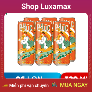 Lốc 6 Lon Nước Ngọt Có Gaz Mirinda Cam (320ml lon) DTK98565182 - Shop LuxaMax - 6 freshwater cans with Gaz Mirinda orange (320ml cans) thumbnail