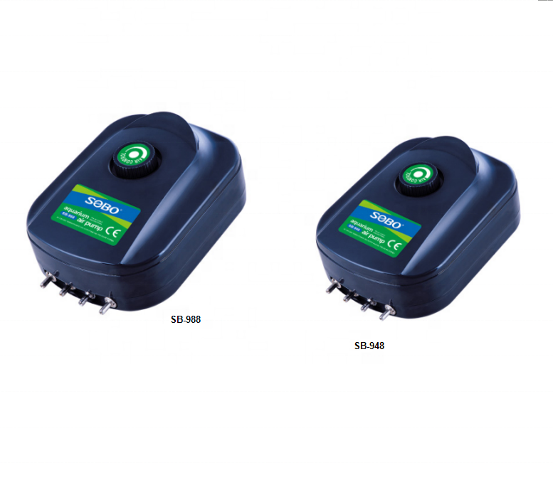 Máy Sủi Oxy 4 Vòi Sobo SB948 (8W-4x3Lít/Phút) - Máy Sủi Oxy Siêu Êm Cho Bể Cá