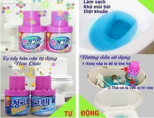 Chai Thả Bồn Cầu Khử Mùi Tạo Hương Thơm (Hồng)
