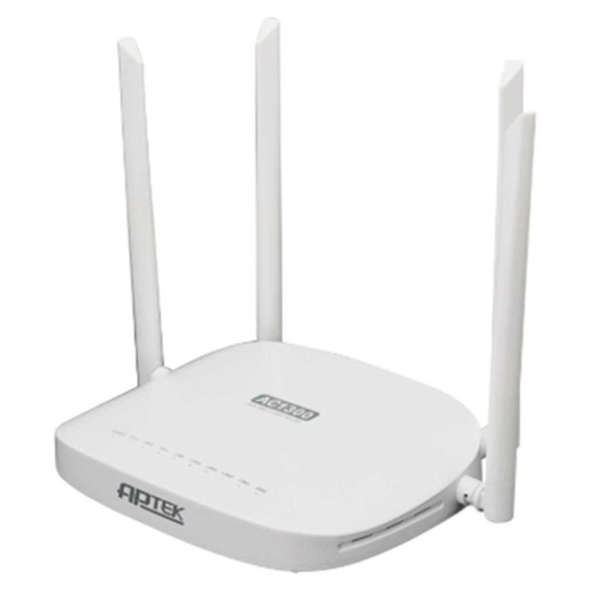 Bộ phát Wifi APTEK A134GHU (AC1300 ) màu trắng  - MrComputer