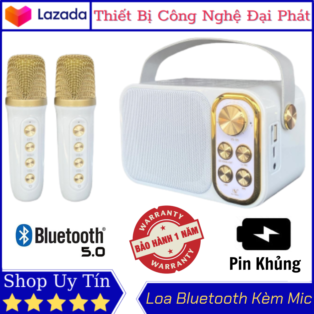 Bluetooth speaker with mic ys103 ys105 wireless microphone with mic body function keys