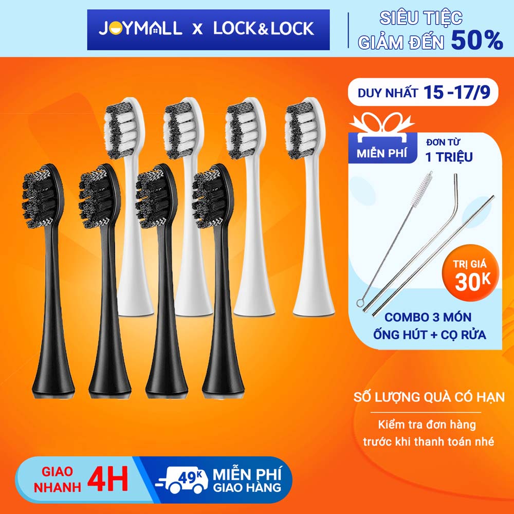 Bộ 4 Đầu Bàn Chải Điện Electric Toothbrush Heads Lock&Lock ENR546