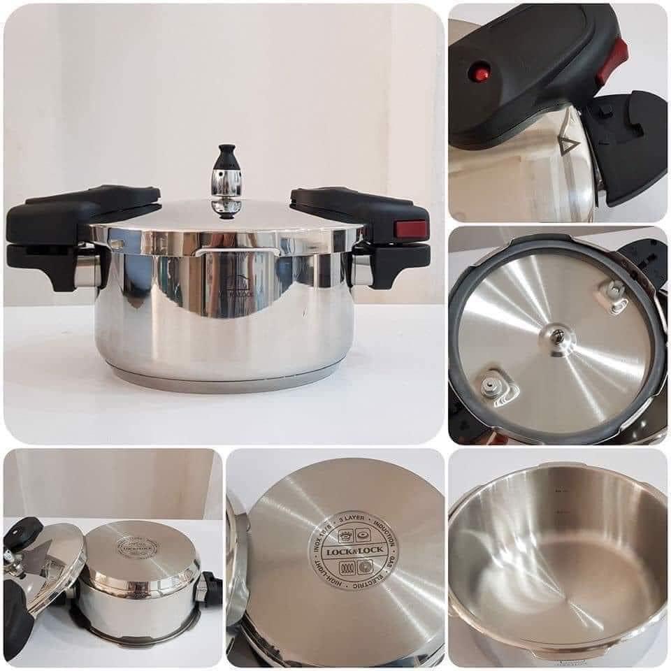 ✨ NỒI ÁP SUẤT BẰNG INOX LOCK&LOCK 4L LYD2182✨