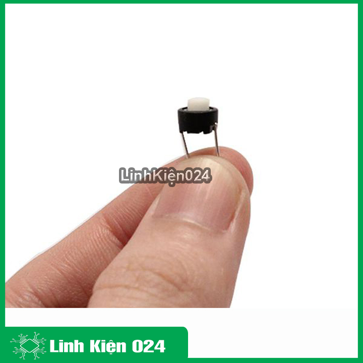 Combo 10 nút nhấn 2 chân màu trắng