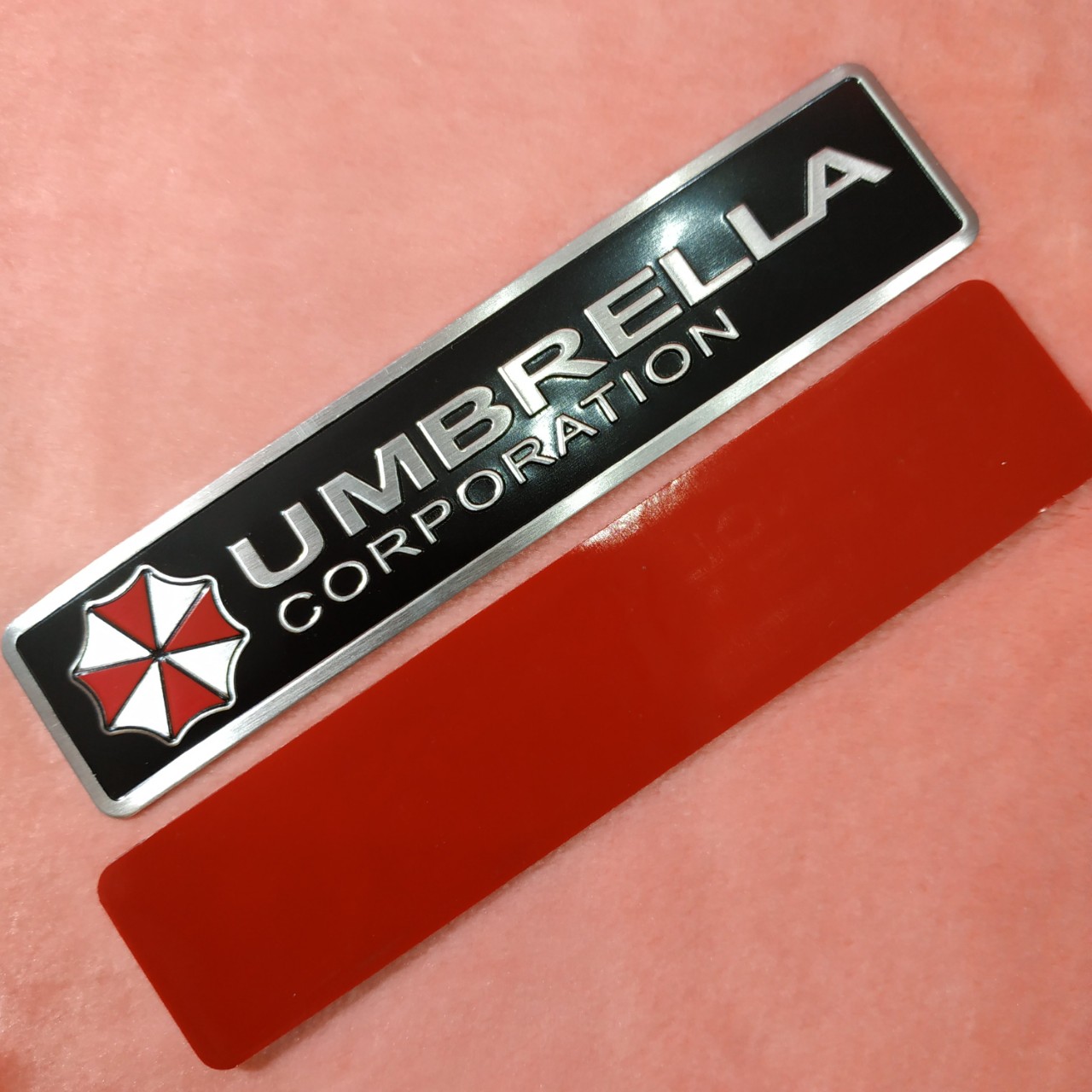 Tem nhôm dán xe Umbrella 12x2.6cm