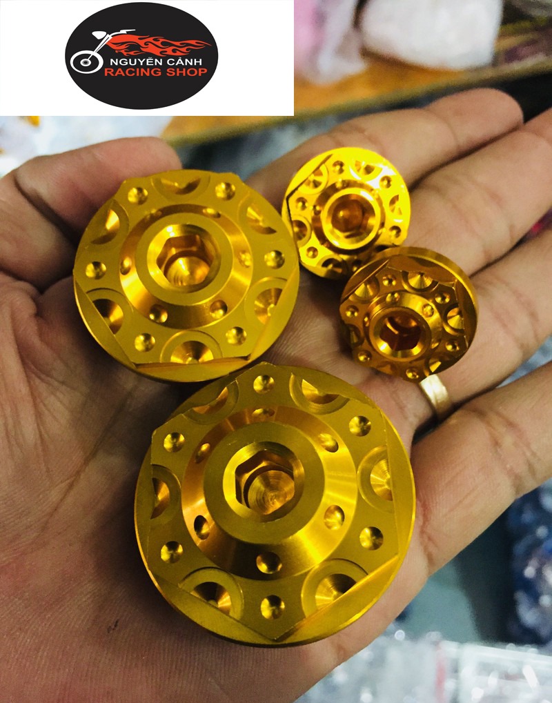 Ốc mâm lửa trang trí xe wave dream Exciter 50cc Sirius 50cc