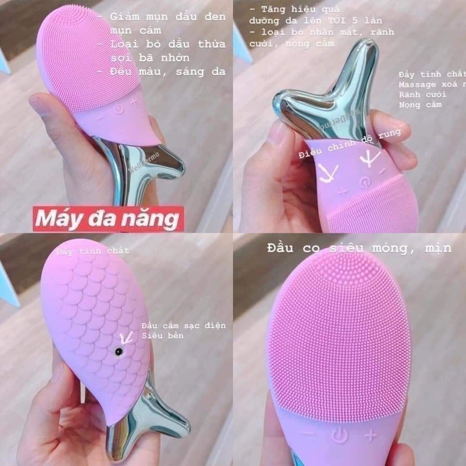 Máy rửa mặt con cá Wellderma Cleansing Fish Hàn Quốc [ CHÍNH HÃNG ]
