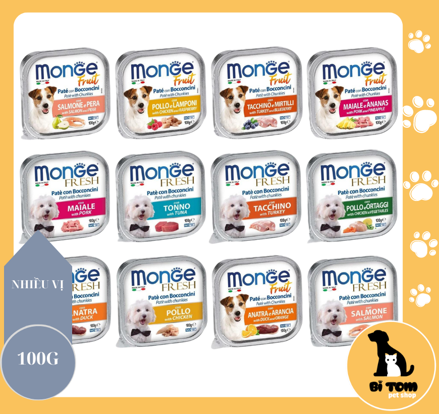 Pate for dog Monge 100g