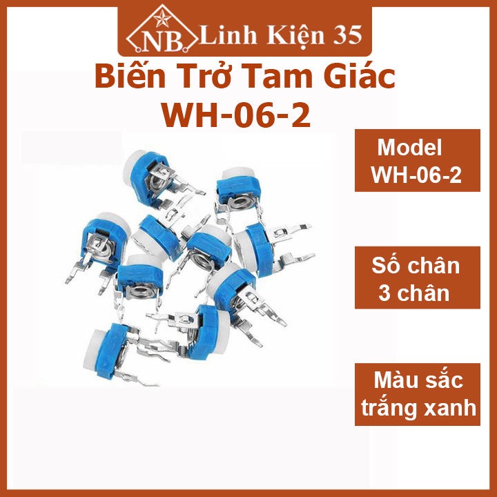 Combo 10 biến trở tam giác WH-06-2 nhiều giá trị