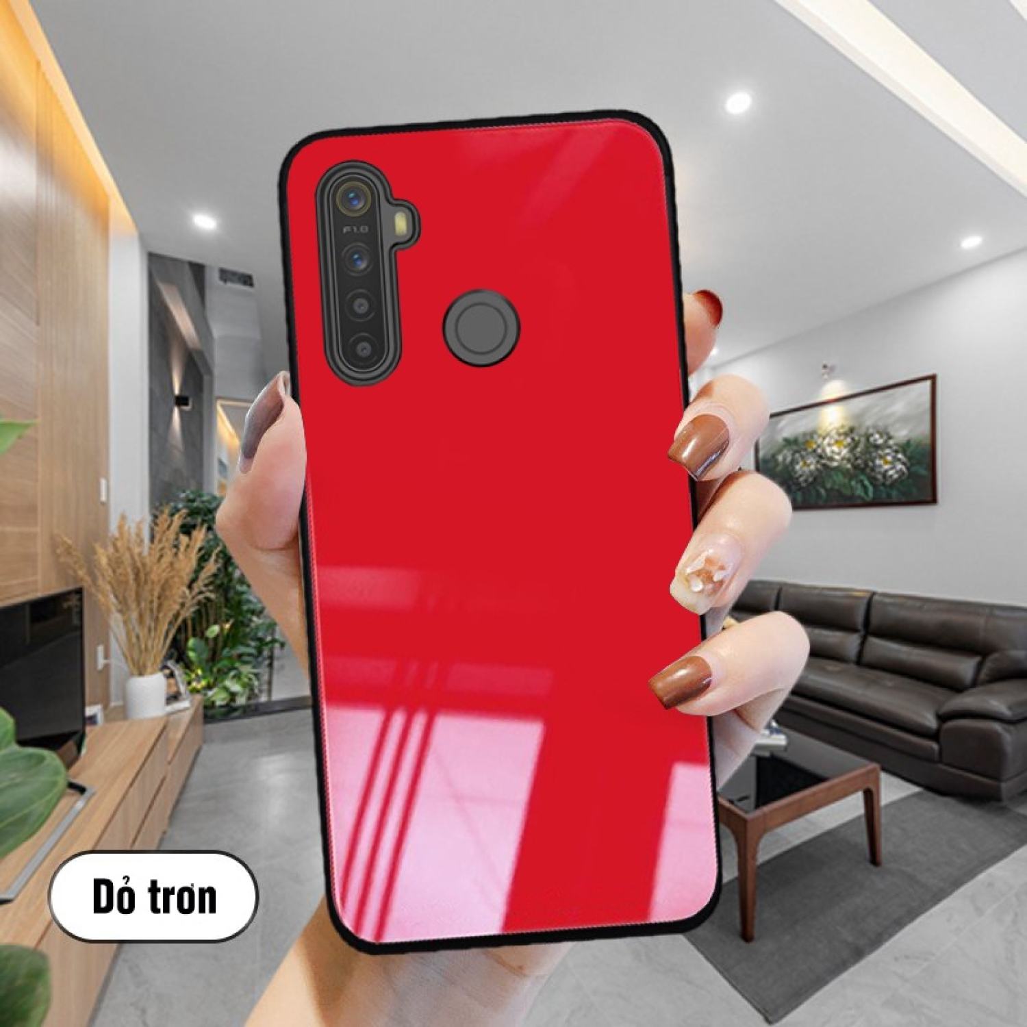Ốp Lưng Realme 5, 5i, 5 Pro, Realme C3 Mặt kính gương sáng bóng cao cấp