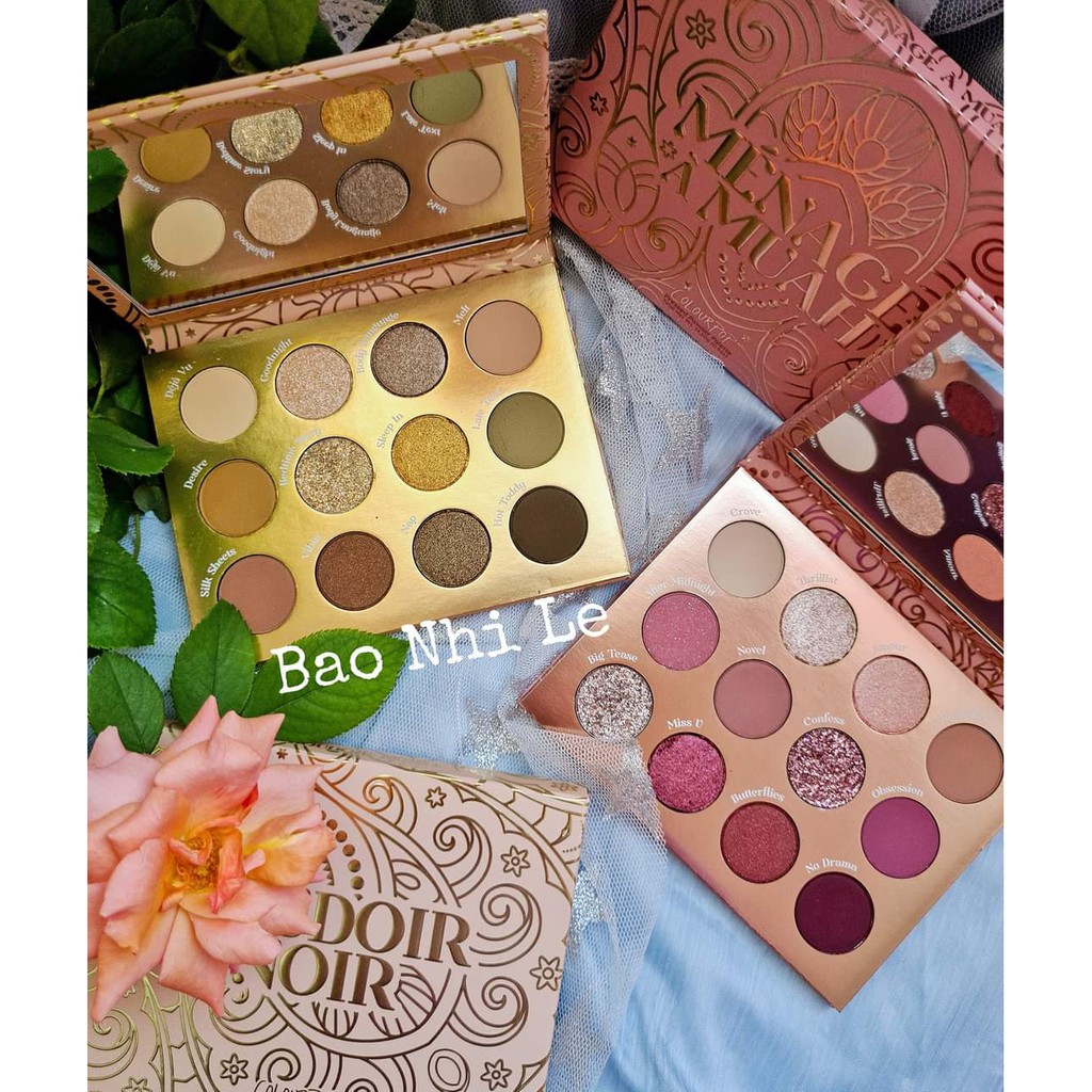 [❌CÓ SẴN-XEM LƯU Ý❌] Bảng phấn mắt Colourpop Boudoir Noir/Menage A Muah
