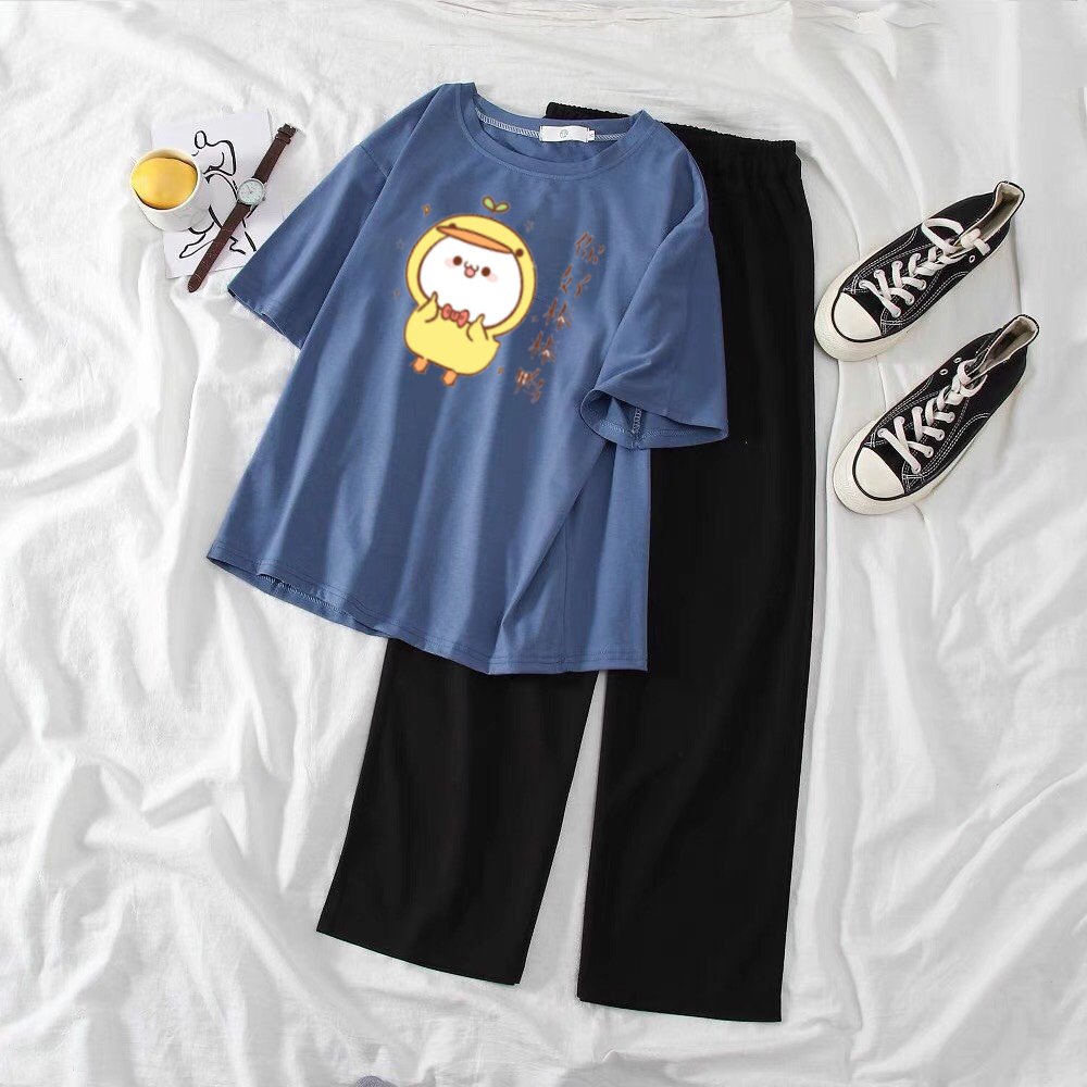 SÉT ÁO MẦM LÁ MẶC ÁO VỊT KÈM QUẦN