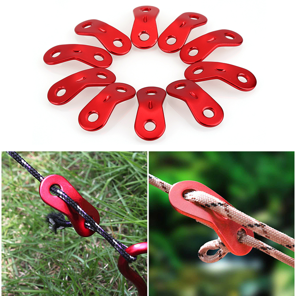 Awning Aluminum Alloy Tightener Adjuster Tent Rope Fastener Anti-Wind Buckle
