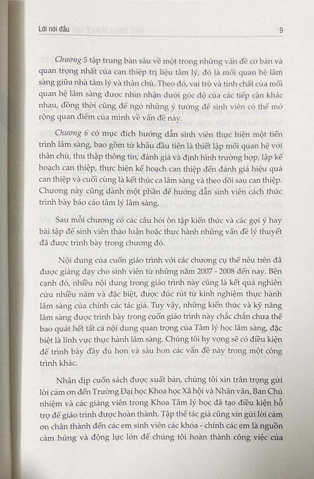 Giáo trình tâm lý học lâm sàng