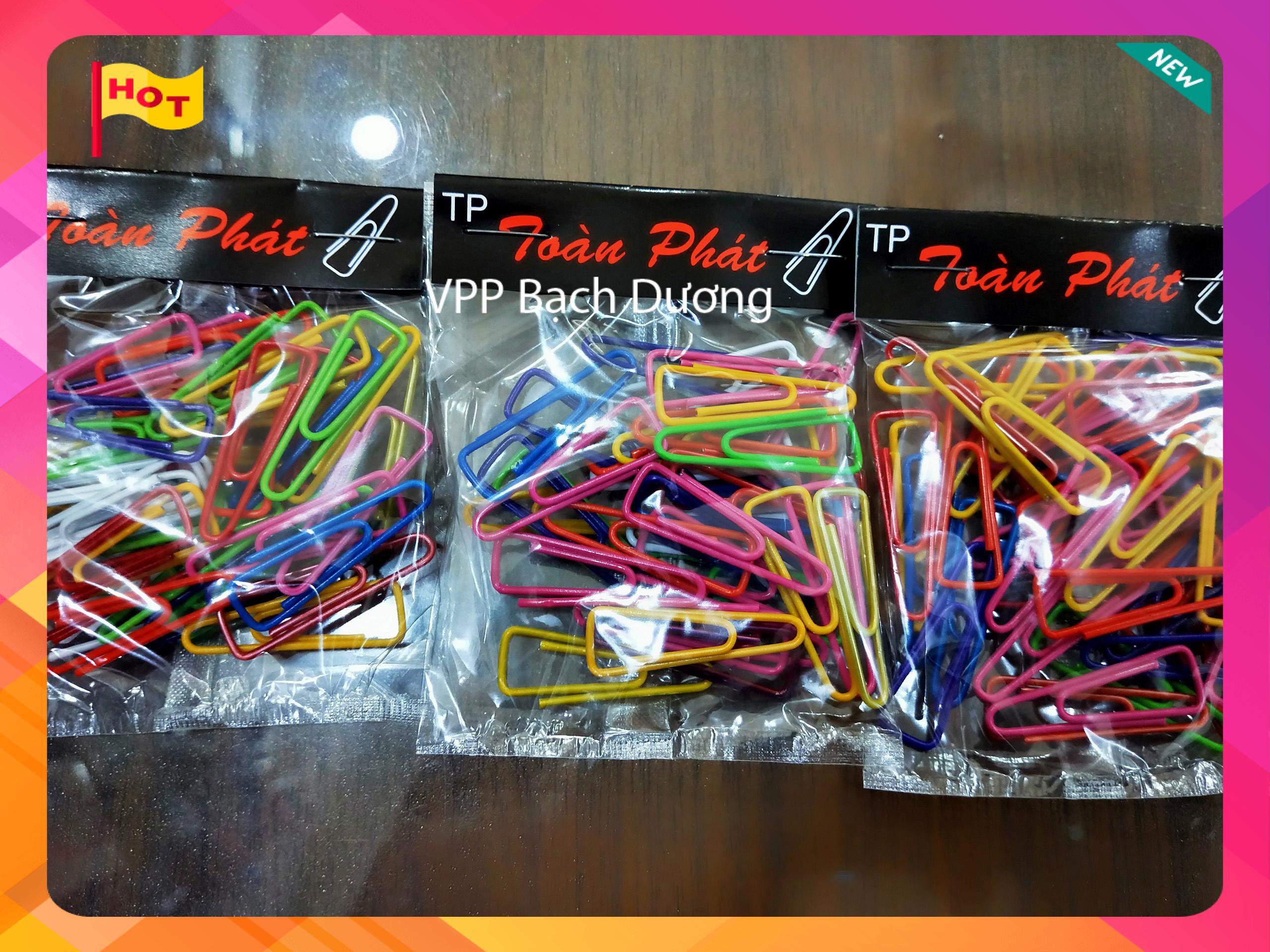 Kẹp tam giác màu - bịch