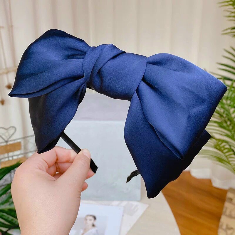 Cài Tóc - Bờm Tóc Nơ Lớn Vải Lụa Satin Cao Cấp Phong Cách Hàn Quốc Xinh Xắn HOT TREND PKHN0305