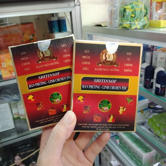 Combo 10 shitinsof hán phương - linh chi đen tóc - hộp 3 gói
