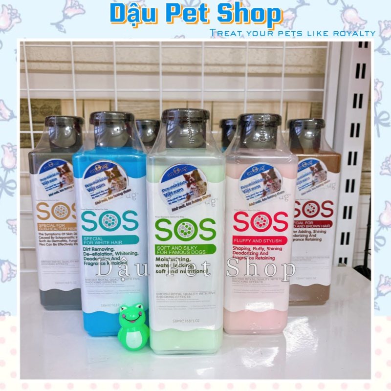 Sữa tắm Sos cho chó mèo khử mùi vượt trội - Đen